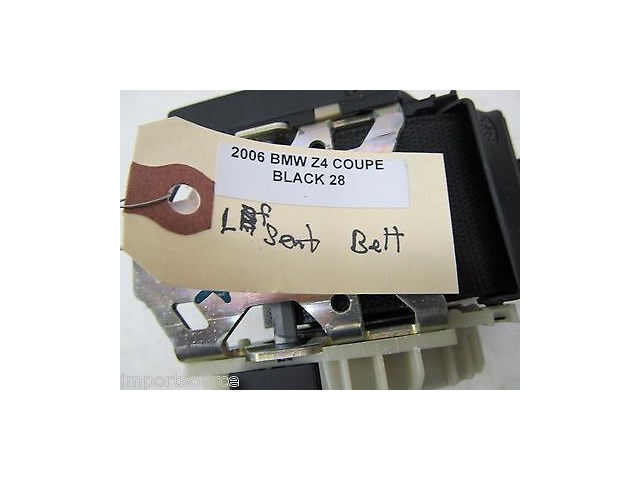 2005-2008 BMW Z4 E86 E85 OEM LEFT DRIVERS SEAT SEATBELT BLACK 