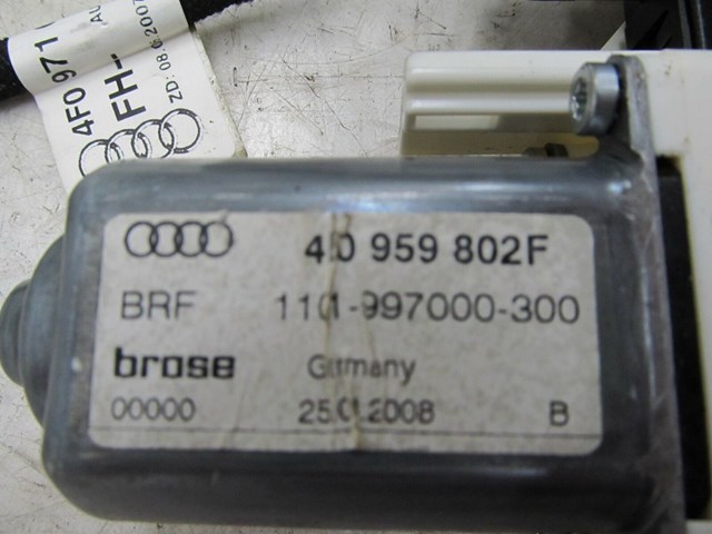 2005-2008 AUDI A6 C6 OEM RIGHT REAR PASSENGER SIDE DOOR WINDOW MOTOR 