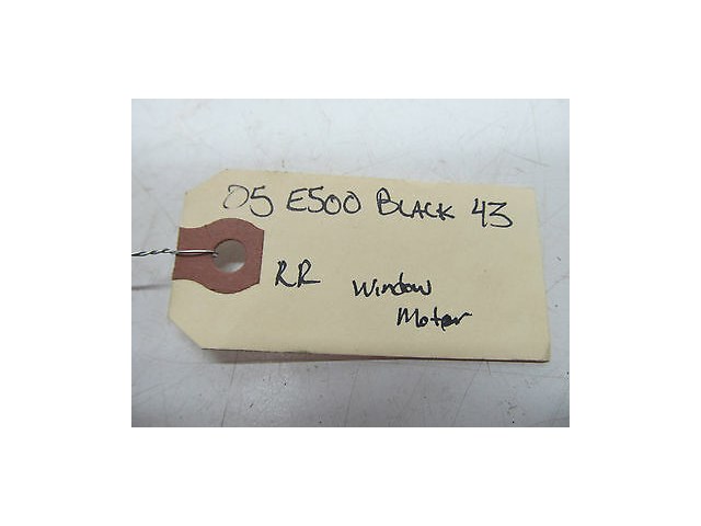 2003-2006 MERCEDES BENZ E500 W211 OEM RIGHT REAR PASSENGER SIDE WINDOW MOTOR