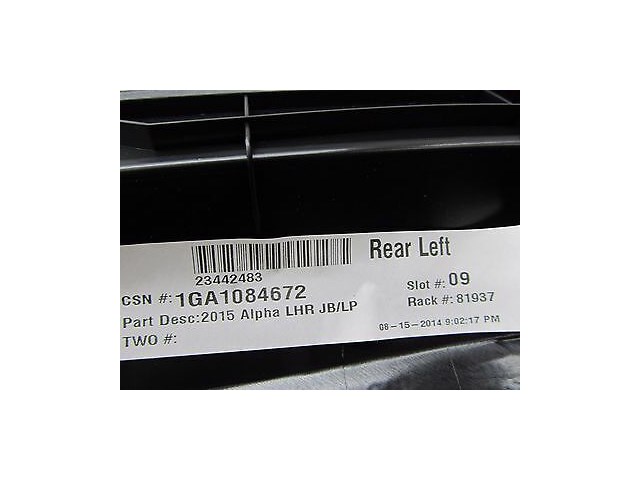 2013-2016 CADILLAC ATS OEM LEFT REAR DRIVER SIDE INTERIOR DOOR PANEL TRIM