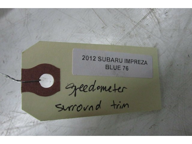 2010-2014 SUBARU IMPREZA OEM LEFT FRONT  SPEEDOMETER BEZEL TRIM RING CLUSTER