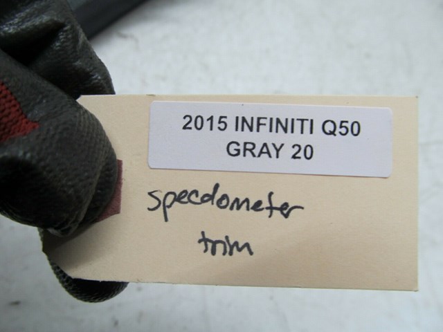 2014-2018 INFINITI Q50 OEM LEFT FRONT SPEEDOMETER TRIM BEZEL 