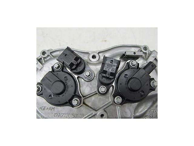 2010-2013 MERCEDES E350 W212 OEM RIGHT FRONT TIMING COVER WITH CAMSHAFT SENSORS