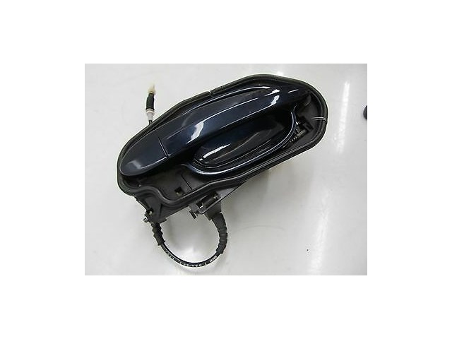 2006-2007 BMW 530XI WAGON E61 OEM LEFT REAR EXTERIOR DOOR HANDLE W/ CARRIER BLUE