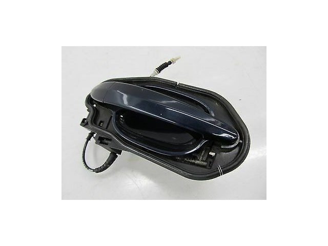 2006-2007 BMW 530XI WAGON E61 OEM LEFT REAR EXTERIOR DOOR HANDLE W/ CARRIER BLUE