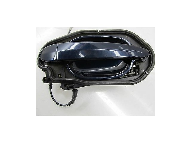 2006-2007 BMW 530XI WAGON E61 OEM LEFT REAR EXTERIOR DOOR HANDLE W/ CARRIER BLUE