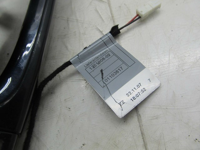 2007-2010 BMW 328xi E90 OEM LEFT REAR DRIVERS SIDE DOOR HANDLE ILLUMINATED