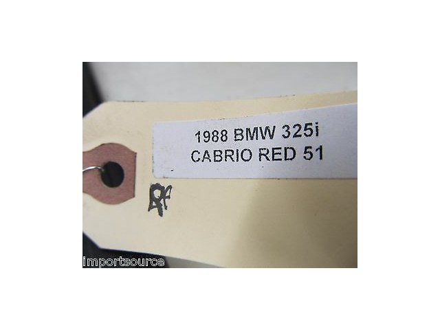 1985-1992 BMW 325i E30 OEM RIGHT FRONT DOOR SCUFF PLATE 