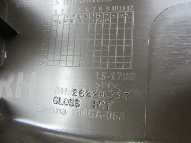 2017-2019 GM BUICK LACROSSE OEM RIGHT REAR INNER SCUFF PLATE SILL TRIM