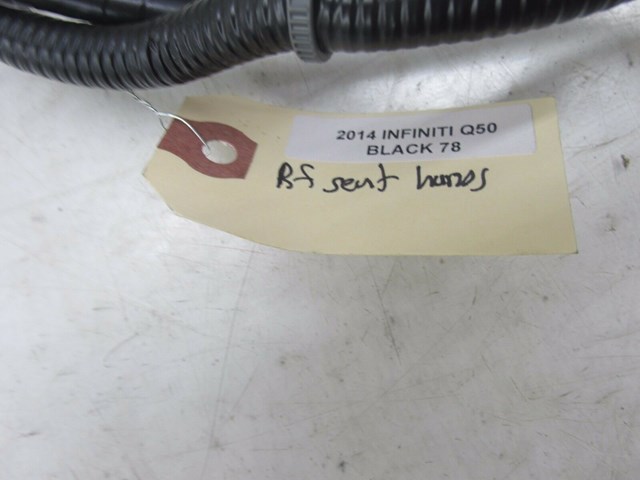 2014-2016 INFINITI Q50 OEM RIGHT FRONT SEAT PASSENGER SIDE WIRE HARNESS