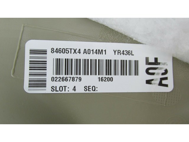 2013-2018 ACURA RDX OEM RIGHT REAR UPPER SEAT BOLSTER FINISH TRIM SIDE CAP 