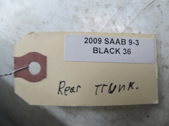 2004-2011 SAAB 9-3 OEM REAR TRUNK LOCK LATCH TRIM COVER SILL SCUFF PLATE 