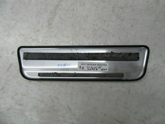 2013-2018 NISSAN SENTRA SV OEM RIGHT REAR PASSENGER SIDE OUTER SILL SCUFF PLATE