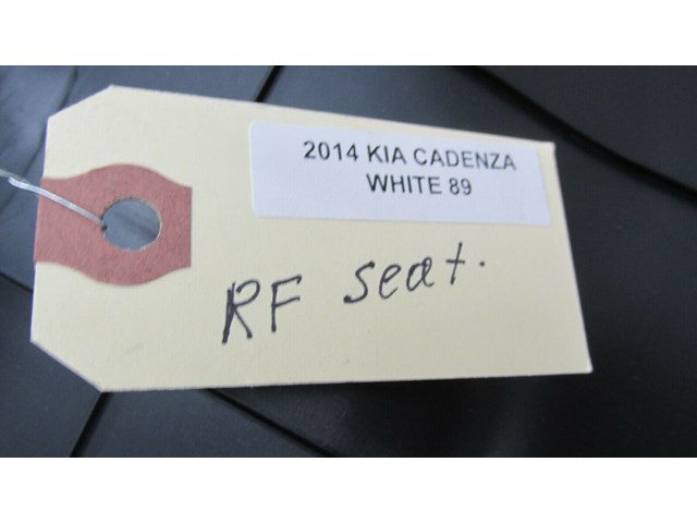  2014-2016 KIA CADENZA OEM RIGHT FRONT PASSENGER SEAT BOARD ASSEMBLY  W/POCKET 