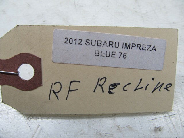 2010-2014 SUBARU IMPREZA OEM RIGHT FRONT PASSENGER SEAT RECLINER LEVER 