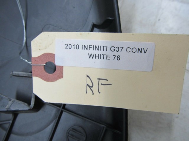 2009-2013 INFINITI G37 CONVERTIBLE OEM RIGHT FRONT PASSENGER SEAT LOWER TRIM 