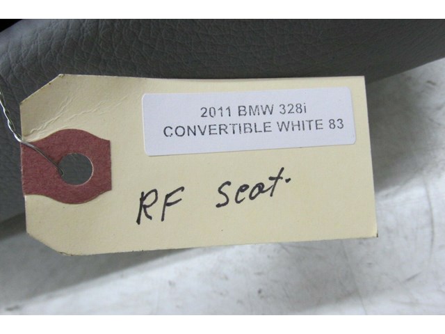  2009-2013 BMW 328i E93 LCI OEM RIGHT FRONT PASSENGER SEAT HEAD REST GRAY 