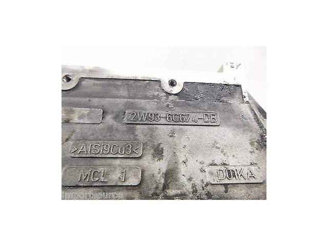 2009-2011 JAGUAR XF OEM ENGINE UPPER OIL PAN ASSEMBLY 2W93-6C674-DB