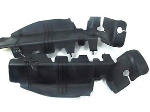 2004-2007 INFINITI QX56 OEM LEFT AND REAR RADIATOR SUPPORT TRIM COVER 