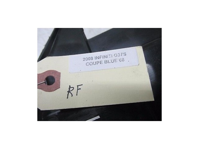 2008-2013 INFINITI G37S COUPE OEM RIGHT AIR DAM SEAL DUCT RADIATOR SUPPORT