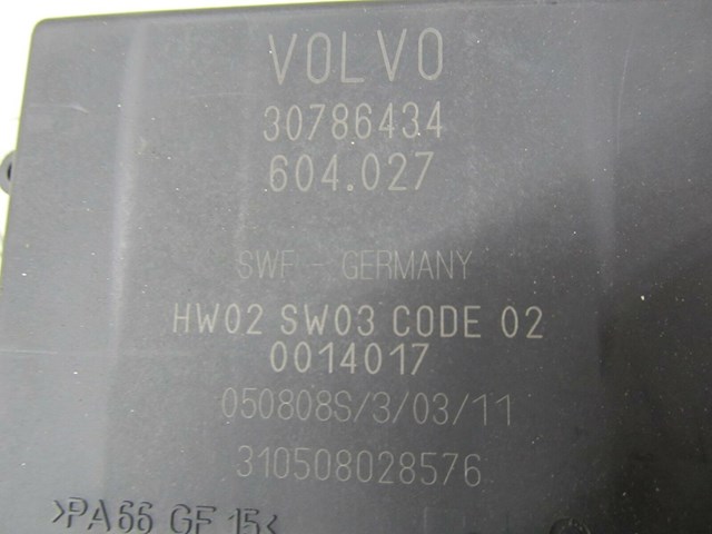 2006-2013 VOLVO C70 T5 OEM PDC PARKING BACK UP SENSOR MODULE UNIT 30786434