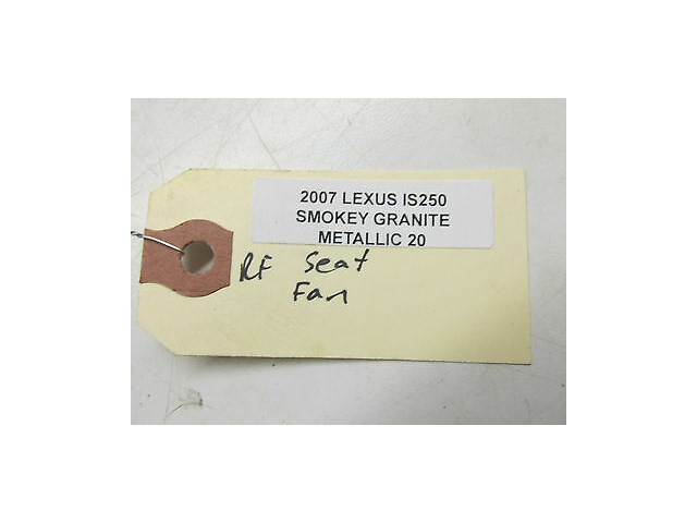 2006-2008 LEXUS IS250 XE20 OEM RIGHT FRONT SEAT COOLING FAN BLOWER MOTOR SPRING