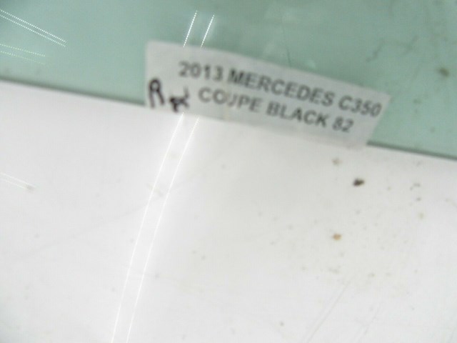 2012-2015 MERCEDES C350 COUPE OEM RIGHT PASSENGER DOOR WINDOW GLASS