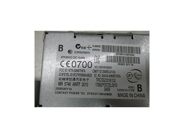 2014-2016 NISSAN VERSA NOTE OEM RIGHT REAR PHONE BLUETOOTH MODULE 