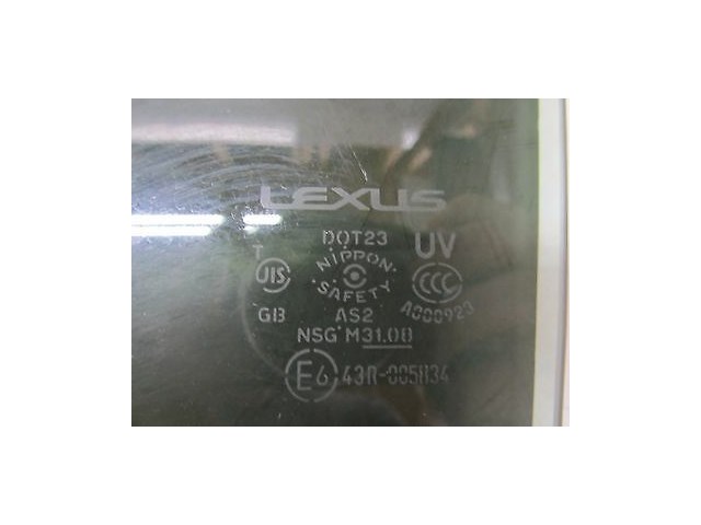 2006-2010 LEXUS IS250 XE20 OEM LEFT REAR DRIVER DOOR WINDOW GLASS