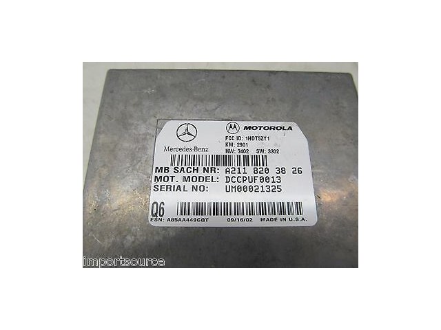 2003-2006 MERCEDES E320 W211 OEM MOTOROLA COMMUNICATION CONTROL MODULE 