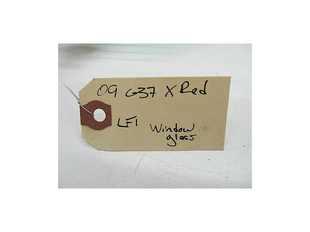 2009 INFINITI G37X SEDAN AWD OEM LEFT FRONT DRIVER SIDE DOOR WINDOW GLASS TINTED