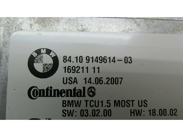2006-2010 BMW 650i E64 E63 OEM TELEMATICS CONTROL UNIT MODULE 9149614