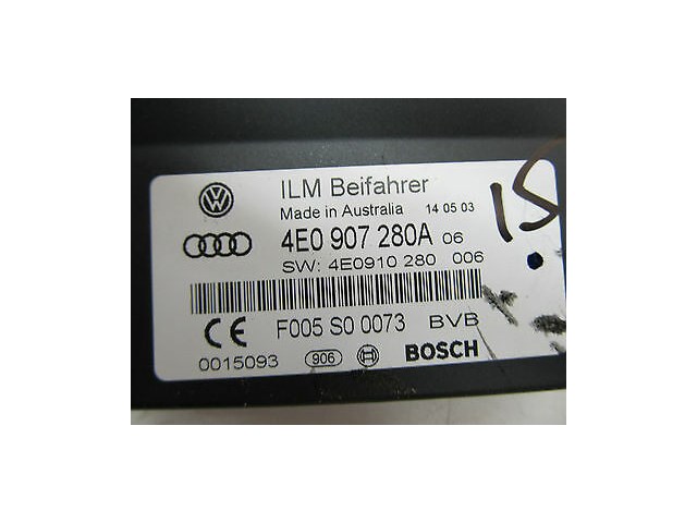 2004-2006 AUDI A8 L QUATTRO D3 OEM ON-BOARD ILM SUPPLY CONTROL MODULE UNIT