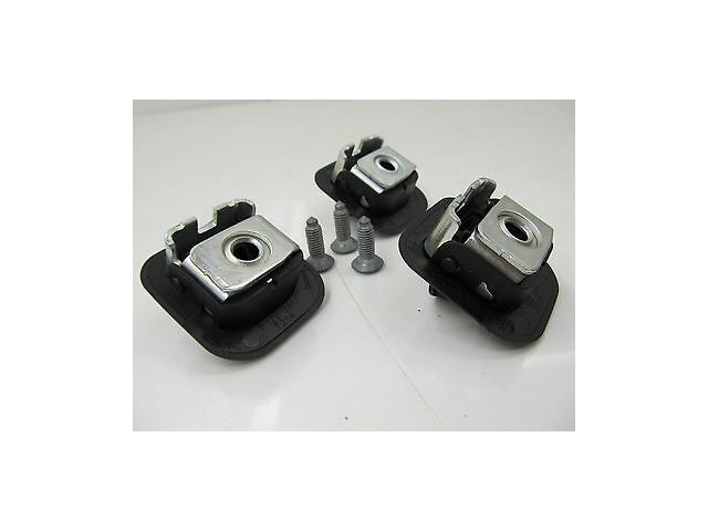 2008-2010 BMW 535xi 528 E60 OEM REAR DECK CHILD SEAT SUPPORT SET OF 3 W/ SCREWS