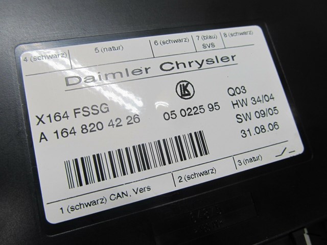 2007-2012 MERCEDES GL450 X164 OEM LEFT REAR UNDER SEAT 3RD ROW CONTROL MODULE 