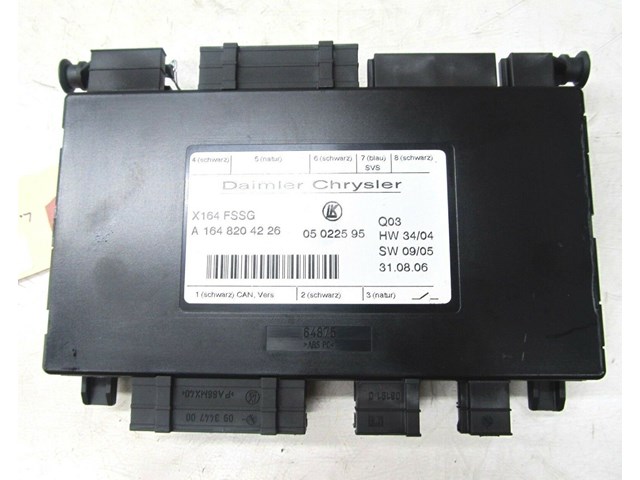 2007-2012 MERCEDES GL450 X164 OEM LEFT REAR UNDER SEAT 3RD ROW CONTROL MODULE 