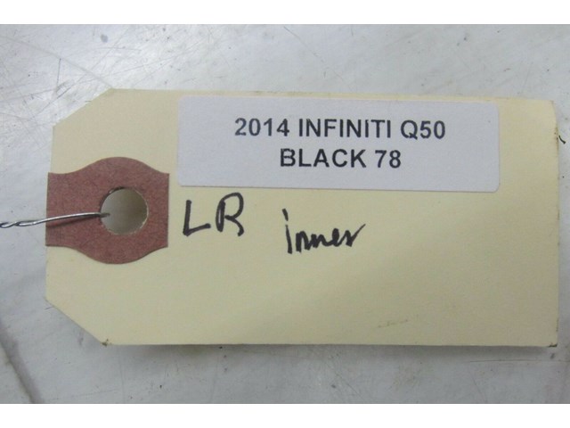 2014-2016 INFINITI Q50 OEM LEFT REAR SIDE KICK PANEL TRIM COVER 