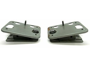 2003-2004 INFINITI G35 SEDAN OEM REAR BUMPER IMPACT BAR MOUNT / BRACKET SET OF 2