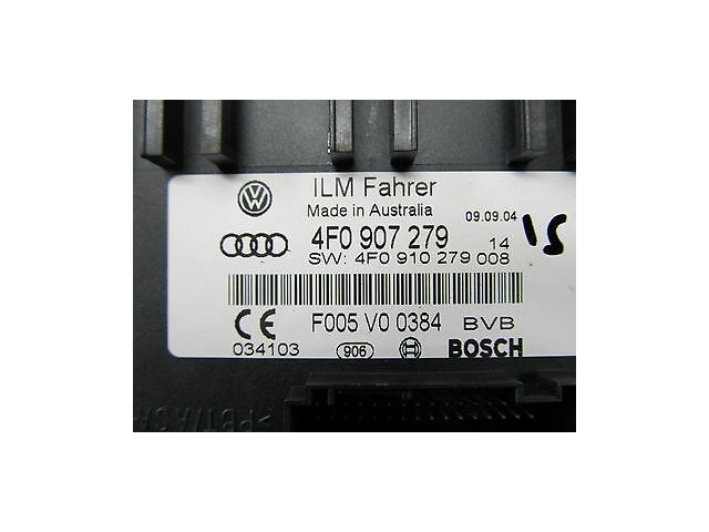 2005-2007 AUDI A6 QUATTRO C6 OEM L.FRONT ONBOARD SUPPLY CONTROL MODULE 4F0907279