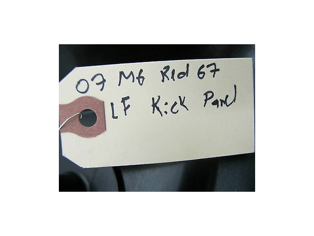 2006-2010 BMW M6 E63 OEM LEFT FRONT DRIVER'S SIDE KICK PANEL UNIT BLACK 7008927