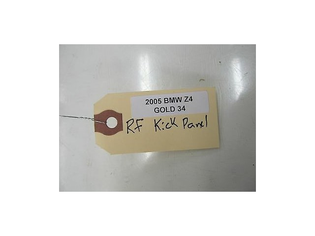 2003-2005 BMW Z4 E85 OEM RIGHT FRONT PASSENGER SIDE KICK PANEL TRIM BEIGE COLOR
