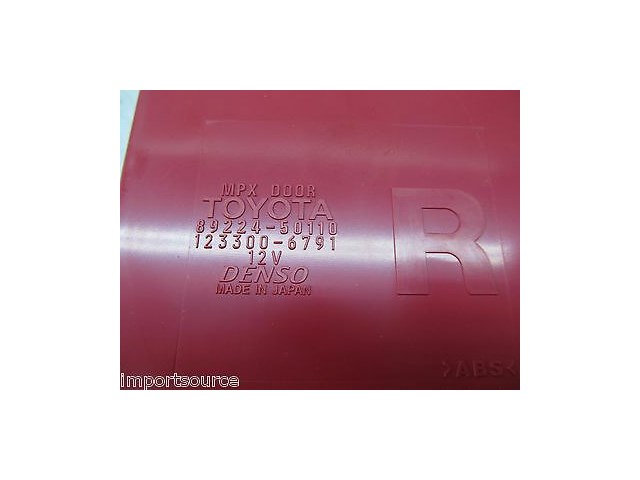 2007-2009 LEXUS LS460L XF40 OEM RIGHT REAR DOOR MPX CONTROL MODULE 89224-50110