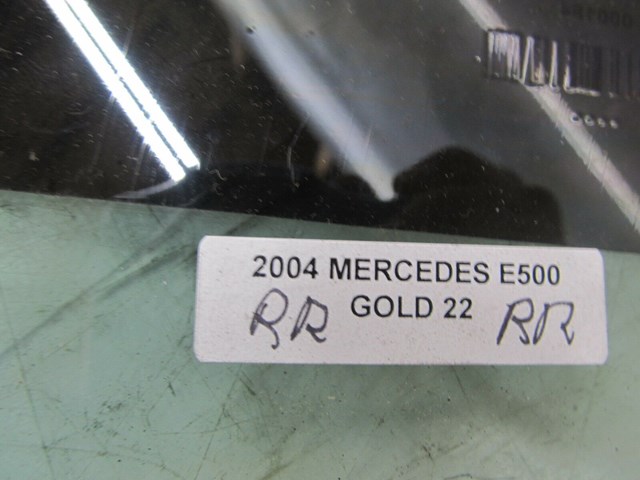  2003-2006 MERCEDES E500 W211 OEM RIGHT REAR DOOR WINDOW GLASS 