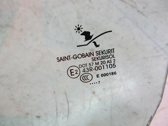 2004-2011 SAAB 9-3 AERO OEM LEFT REAR DRIVER SIDE WINDOW GLASS 