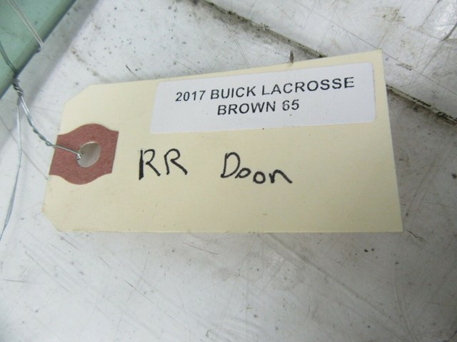 2017-2019 BUICK LACROSSE OEM RIGHT REAR DOOR WINDOW TEMPERED GLASS 