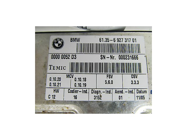 2006-2007 BMW 530 E60 E61 OEM LEFT FRONT DRIVER SEAT CONTROL MODULE COMPUTER