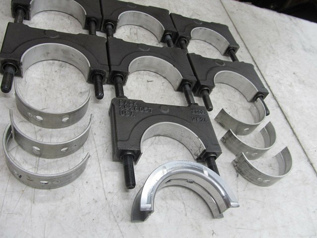 2003-2004 DODGE RAM 5.9L DIESEL 3500 2500 OEM CRANKSHAFT BEARING CAPS W/ CLAMPS 
