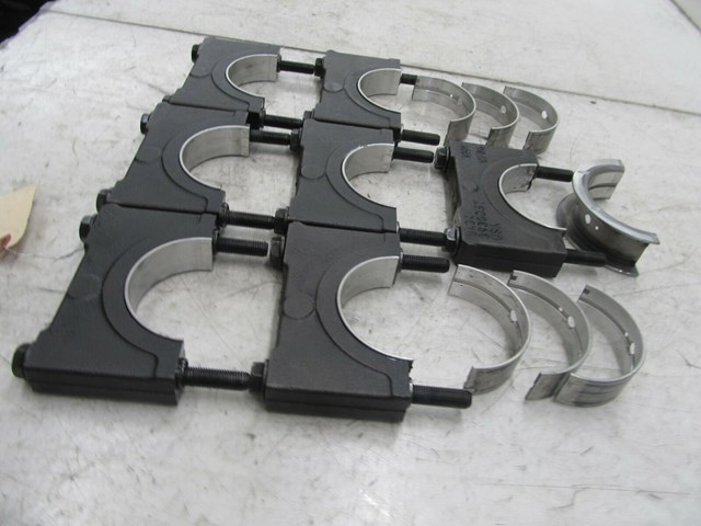 2003-2004 DODGE RAM 5.9L DIESEL 3500 2500 OEM CRANKSHAFT BEARING CAPS W/ CLAMPS 