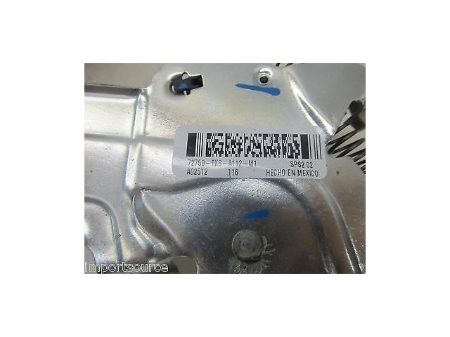  2011-2013 HONDA ODYSSEY OEM LEFT REAR DRIVER SIDE WINDOW GLASS REGULATOR