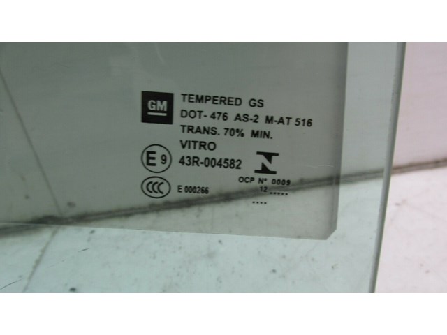 2013-2017 CADILLAC XTS OEM RIGHT REAR PASSENGER SIDE DOOR WINDOW GLASS